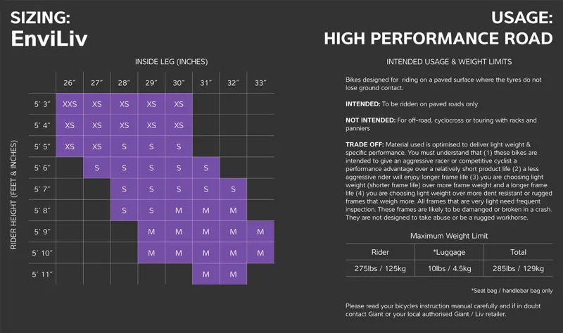 2021 Liv Enviliv Advanced Pro 0 Disc Road Bike in Purple-1